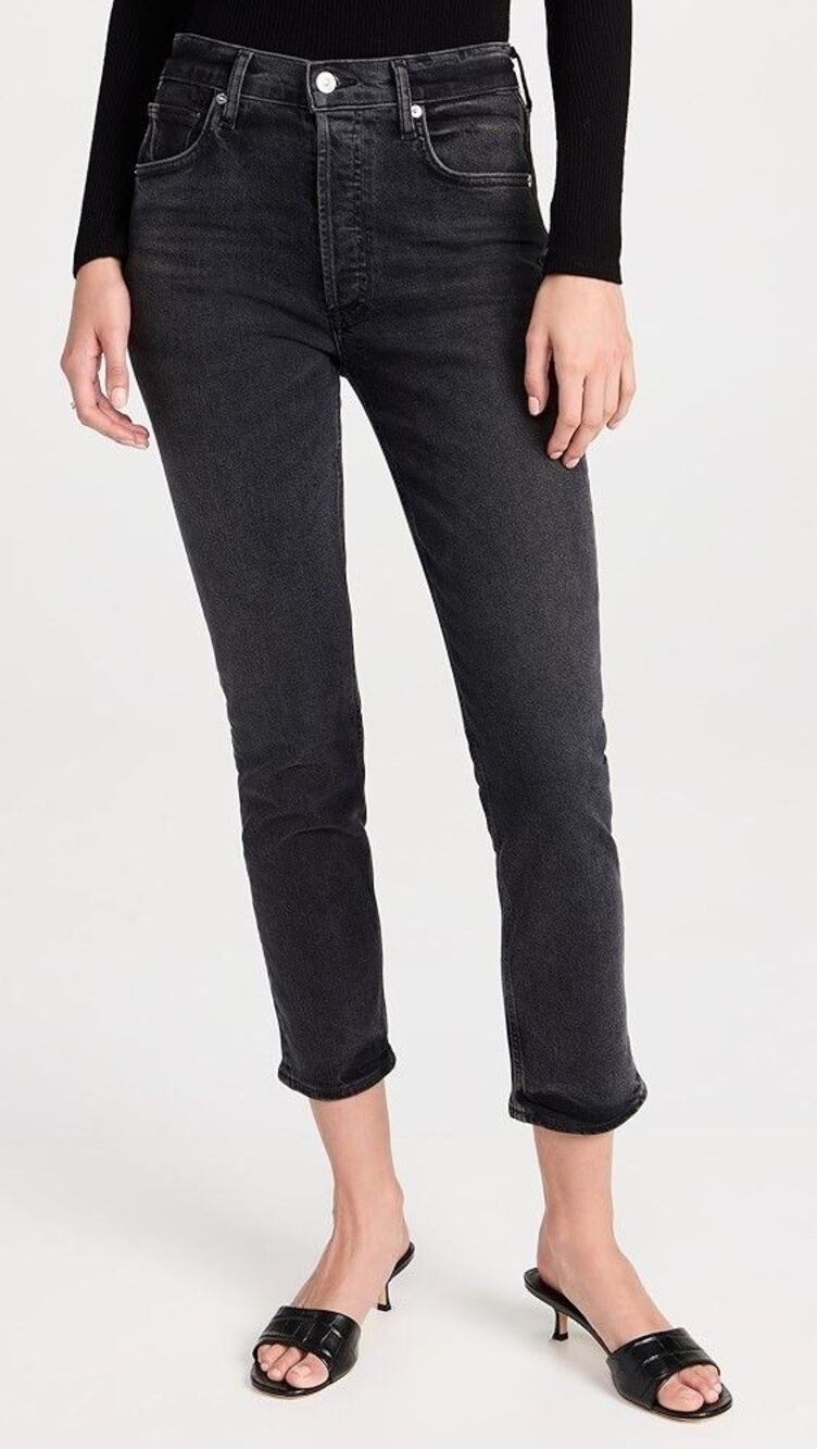 Citizens of Humanity COH womens Charlotte Button Fly Jeans size 23 x 27" inseam